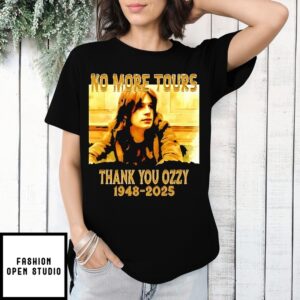 Ozzy Osbourne No More Tours Thank You Ozzy 1948 2025 T-Shirt