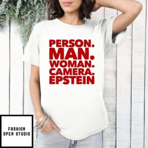 Person Man Woman Camera Epstein Cheat T-Shirt