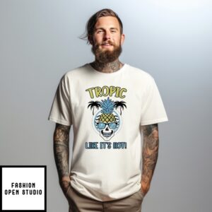 Pineapple Skull Tropic Like It’S Hot T-Shirt