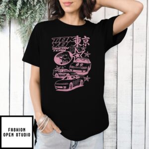 Pink Car Star Tokyo Dream Team College T-Shirt