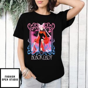 Pretty Guardian Sailor Moon Black Lady Girls T-Shirt