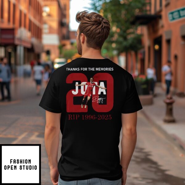 Rip Diogo Jota Thanks For The Memories T-Shirt