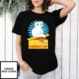 Schrodinger In A Box Cat T-Shirt