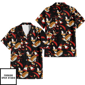 Shadow The Hedgehog Hot Dog Hawaiian T Shirt