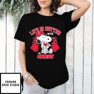 Snoopy Life Is Better With Kansas City Chiefs T-Shirt