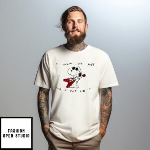 Snoopy Musical I Know My Age And I Act Like It T-Shirt