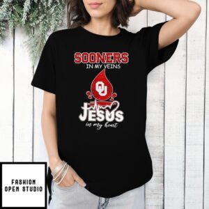 Sooners In My Veins Jesus In My Heart T-Shirt