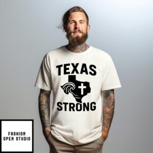 Strong Texas Pary For Texas Map And Christ T-Shirt