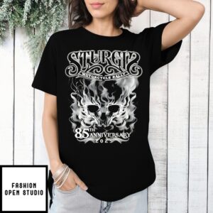 Sturgis Motorcycle Rally Smokey Skull 85Th Anniversary 2025 T-Shirt