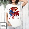 Superman Clark Kent Supergirl Kara Zor-El Middle Finger Superdog Krypto Look Out T-Shirt
