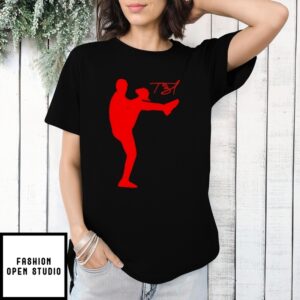 Tarik Skubal Silhouette Detroit Baseball Signature T-Shirt