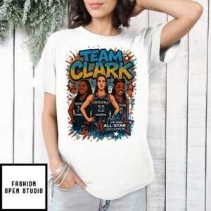 Team Clark Wnba All Star Indy 2025 Art T-Shirt