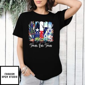 Texas Our Texas Strong Texas Flowers T-Shirt