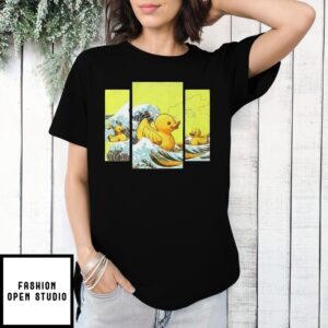 The Great Wave Of Rubber Duck Art T-Shirt