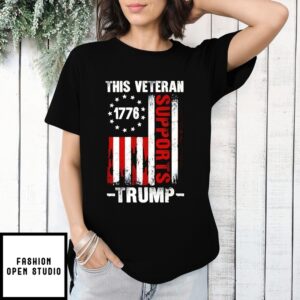 This Veteran Supports Trump Flag T-Shirt