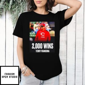 Tito 2K Terry Francona Becomes The 13Th Mlb Manager To Reach 2000 Wins T-Shirt