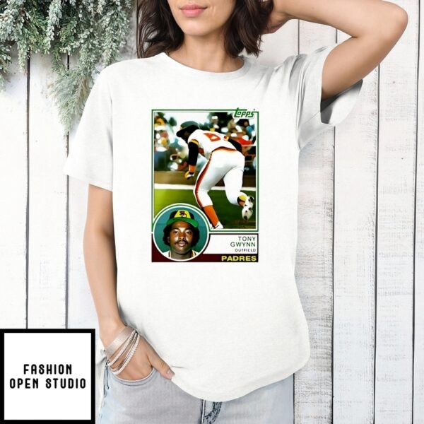 Tony Gwynn Outfield Padres Cards T-Shirt