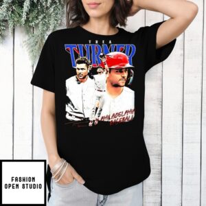 Trea Turner Philadelphia Baseball Signature Player Collage T-Shirt