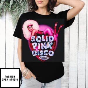 Trixie Mattel Solid Pink Disco Balloon Heart T-Shirt