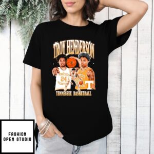 Troy Henderson Tennessee Volunteers Basketball Graphic T-Shirt