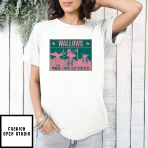 Wallows Colorblock Faces More Usa Tour 2025 T-Shirt