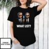 What List Trump Epstein 2025 T-Shirt