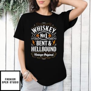 Whiskey Bent And Hellbound Whiskey Cowboy Cowgirl T-Shirt