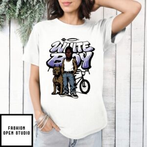 White Boy Pitbull Graffiti T-Shirt