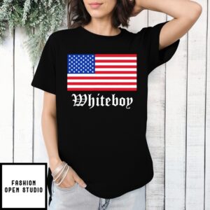 Whiteboy Stars And Stripes Usa Flag T-Shirt