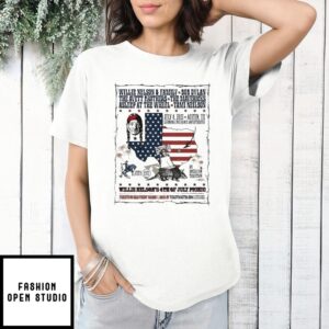 Willie Nelson And Family 4Th Of July Picnic In Austin Tx On 2025 American Flag T-Shirts