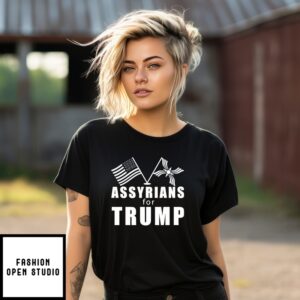 Assyrians For Trump Usa Flag T-Shirt