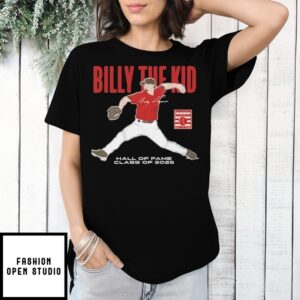 Billy Wagner Boston Red Sox Hall Of Fame Class Of 2025 Signature T-Shirt