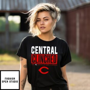 Cincinnati Reds Playoffs Clinched Nl Central Division Champions 2025 T-Shirt