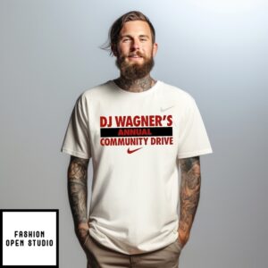 Dj Wagners Annual Community Drive Logo T-Shirt