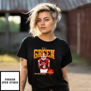 Eli Green Iowa State Cyclones Illustrated T-Shirt