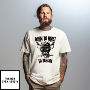 Forced To Go To School Deer Hunting Boy Camo T-Shirt