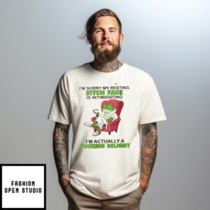 Frog I’M Sorry My Resting Bitch Face Is Intimidating T-Shirt