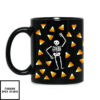 Halloween Candy Corn Skeleton Mug