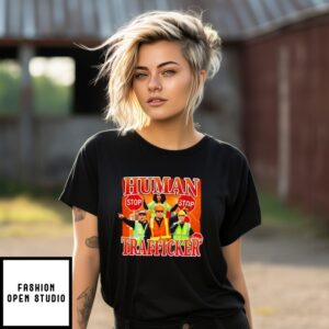 Human Trafficker Worker And Stop Sign T-Shirt