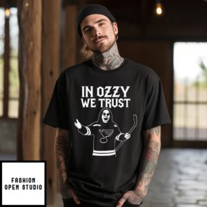 In Ozzy We Trust St. Louis Blues X Ozzy Osbourne Tribute T-Shirt