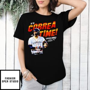It’S Correa Time In Houston Carlos Correa Signature T-Shirt