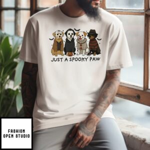 Just A Spooky Paw Halloween T-Shirt