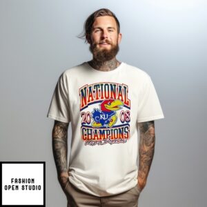 Kansas Jayhawks 2008 Ncaa Basketball National Champions  T-Shirt