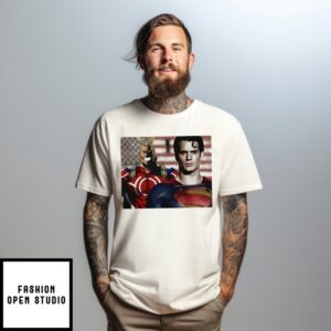 Kansas Smash Superman X  All Might My Hero Academia T-Shirt