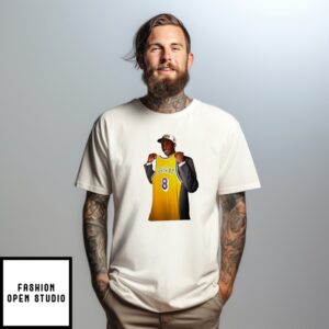 Kobe Bryant Wearing Bryant 8 La Lakers Shirt