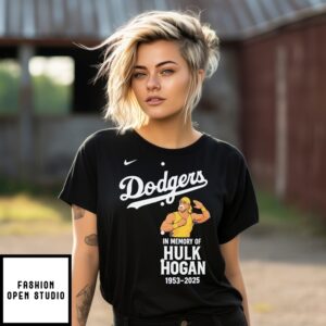 Los Angeles Dodgers In Memory Of Hulk Hogan Hulkamania T-Shirt