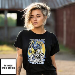 Los Angeles Rams X Skeleton Player Stadium Graphic T-Shirt