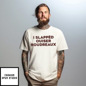Matthew Bounds Wearing I Slapped Ouiser Boudreaux T-Shirt