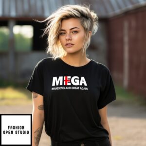 Mega Make England Great Again Red Cross Logo T-Shirt