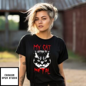 My Cat Listens To Metal T-Shirt